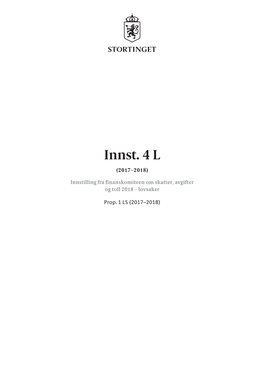 Innst. 4 L (2017–2018)