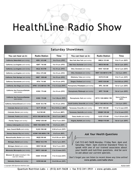 Healthline Radio Show