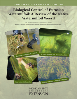 Biological Control of Eurasian Watermilfoil: a Review of the Native Watermilfoil Weevil