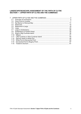 Section 7 Upper Firth of Clyde and the Cumbraes