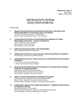 Information Systems Education Journal