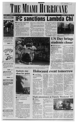 UN Day Brings Students Closer Holocaust Event Tomorrow