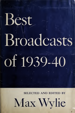 Best Broadcasts of 1939-40 Digitized by the Internet Archive in 2017 with Funding from Media History Digital Library