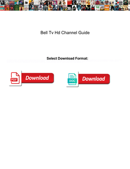 Bell Tv Hd Channel Guide