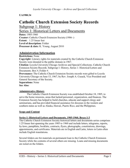 Catholic Church Extension Society