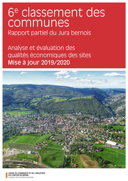 6E Classement Des Communes Jura Bernois