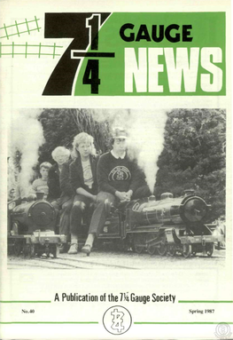 A Publication of the % Gauge Society