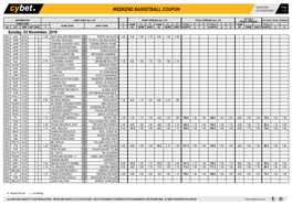 Weekend Basketball Coupon 01/11/2019 08:55 1 / 3