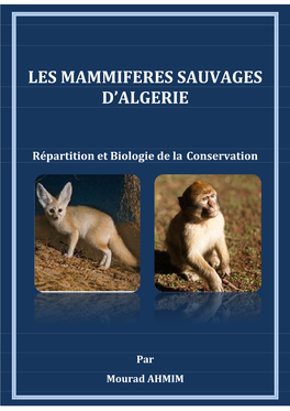 Les Mammiferes Sauvages D'algerie