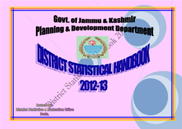 District Statistical Handbook 2012-13. Doda District.Pdf