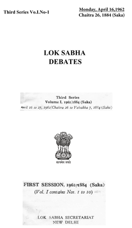 Debates Lok Sabha