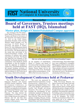 Board of Governors, Trustees Meetings Held at FAST (HQ)