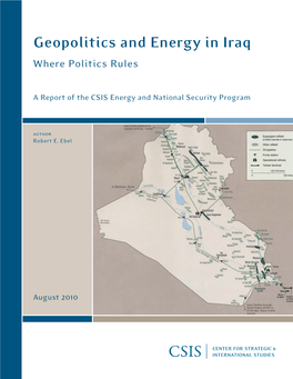 Geopolitics and Energy in Iraq Where Politics Rules