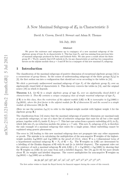 A New Maximal Subgroup of E8 in Characteristic 3