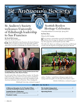 St. Andrew's Society Welcomes University of Edinburgh Leadership to San Francisco