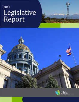2017 Legislative Report Table of Contents