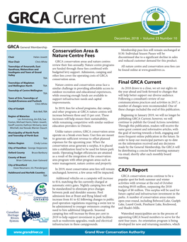 December 2018 Issue of GRCA Current