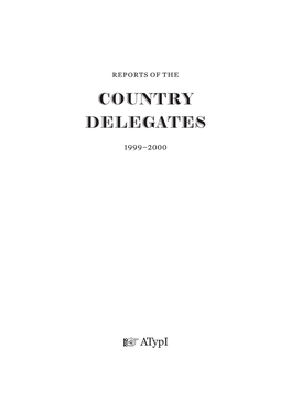 Country Delegates