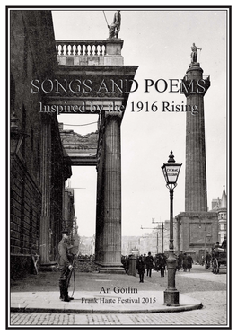Songs and Poems Inspired by the 1916 Rising