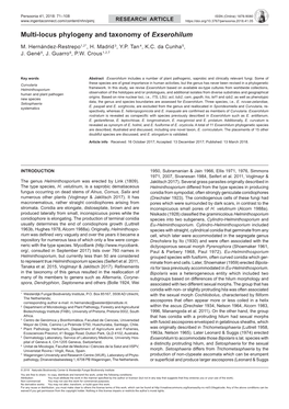 Multi-Locus Phylogeny and Taxonomy of Exserohilum