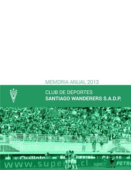 Club De Deportes Santiago Wanderers S.A.D.P. Memoria