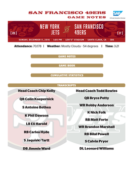 New York Jets San Francisco 49Ers