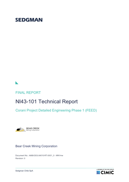 NI43-101 Technical Report