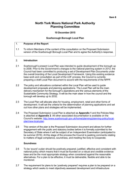 North York Moors National Park Authority Planning Committee