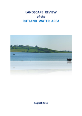 LANDSCAPE REVIEW of the RUTLAND WATER AREA
