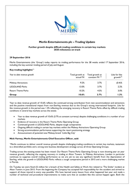 Trading Update