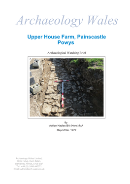 Upper House Farm, Painscastle Powys