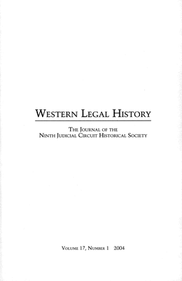 Western Legal History