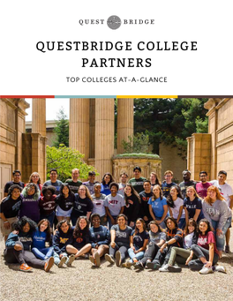 QUESTBRIDGE COLLEGE PARTNERS TOP COLLEGES AT-A-GLANCE Questbridge College Partners AMHERST, MASSACHUSETTS