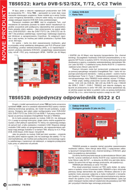 NOWE PRODUKTY Gazynie SAT Kurier W Wydaniu 5/2014