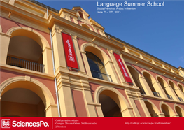 Language Summer School Study French Or Arabic in Menton June 7Th – 27Th, 2013