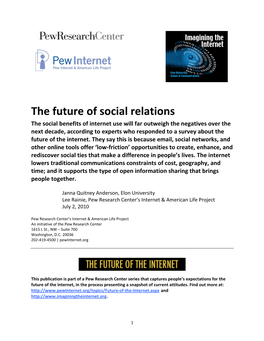 The Future of Social Relations