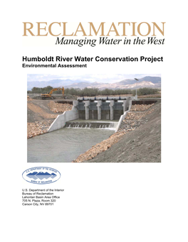 Humboldt River Water Conservation Project Environmental Assessment