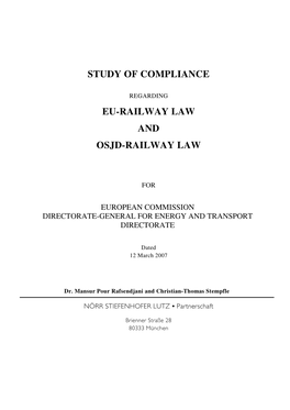 Osjd-Railway Law