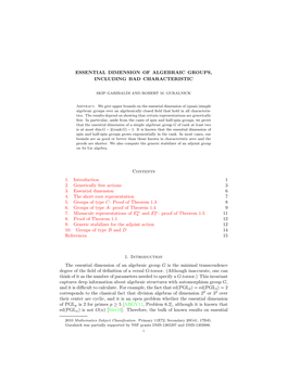 Essential Dimension of Algebraic Groups, Including Bad Characteristic