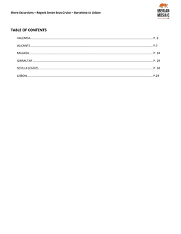 Table of Contents