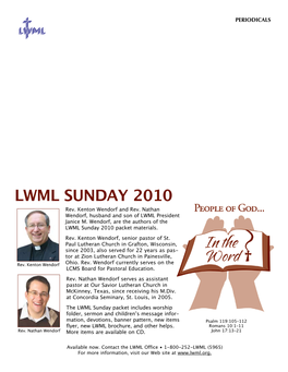 LWML SUNDAY 2010 Rev