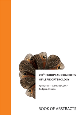 Book of Abstracts of the 20Th European Congress of Lepidopterology