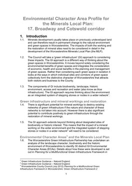 Environmental Character Area Profile for the Minerals Local Plan: 17