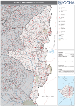 MANICALAND PROVINCE - Basemap