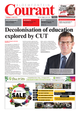 Decolonisation of Education Explored by CUT