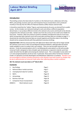 Labour Market Briefing April 2017