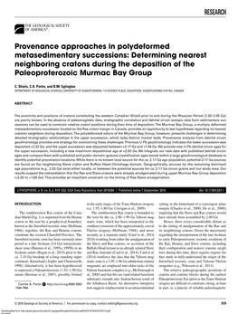 Determining Nearest Neighboring Cratons During the Deposition of the Paleoproterozoic Murmac Bay Group