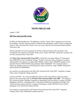 News Release