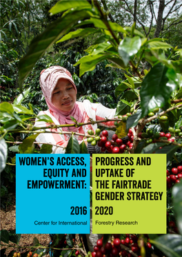 Progress and Uptake of the Fairtrade Gender