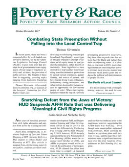 Combating State Preemption Without Falling Into the Local Control Trap Thomas Silverstein